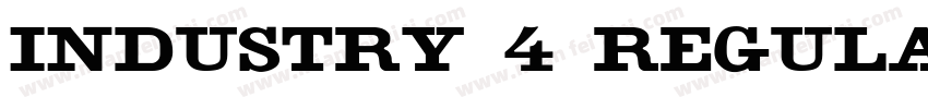 Industry 4 Regular字体转换